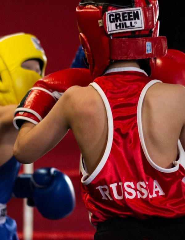 a couple of people that are in a boxing ring